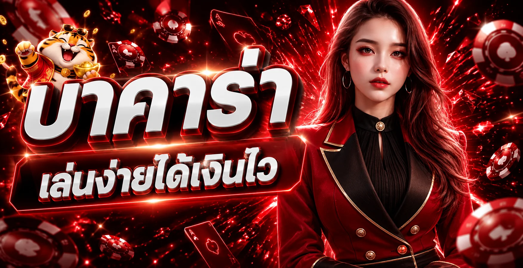 GAMEON888 บาคาร่าและคาสิโนสดโทนแดงพรีเมียม
